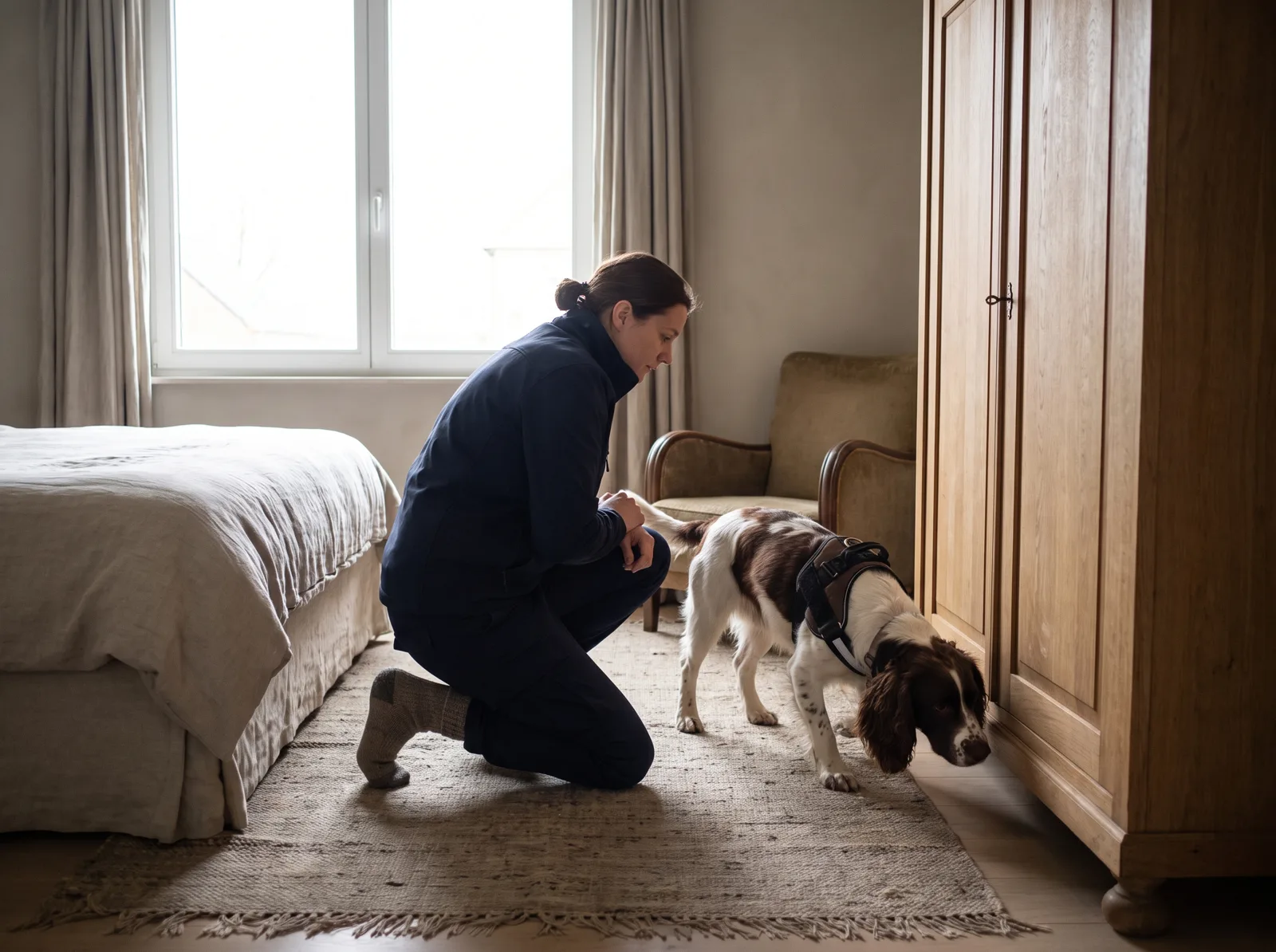 Une détection canine fiable à 99 %, puis un traitement adapté à votre foyer